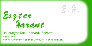 eszter harant business card